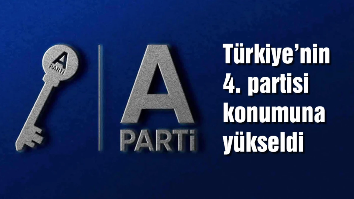 Anahtar Parti, T&uuml;rkiye'nin 4. partisi konumuna y&uuml;kseldi!