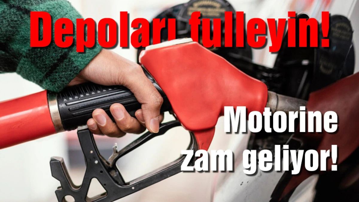 Motorin indirimi iki g&uuml;n s&uuml;rd&uuml;! Bu gece zam geliyor!