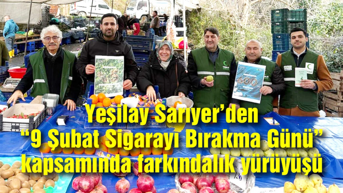 Yeşilay Sarıyer&rsquo;den &ldquo;9 Şubat Sigarayı Bırakma G&uuml;n&uuml;&rdquo;nde &ouml;nemli etkinlik