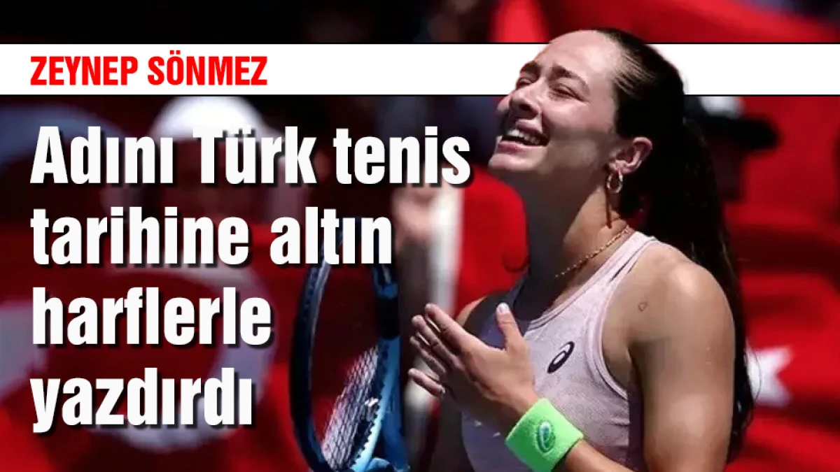 Zeynep S&ouml;nmez adını T&uuml;rk tenis tarihine altın harflerle yazdırdı